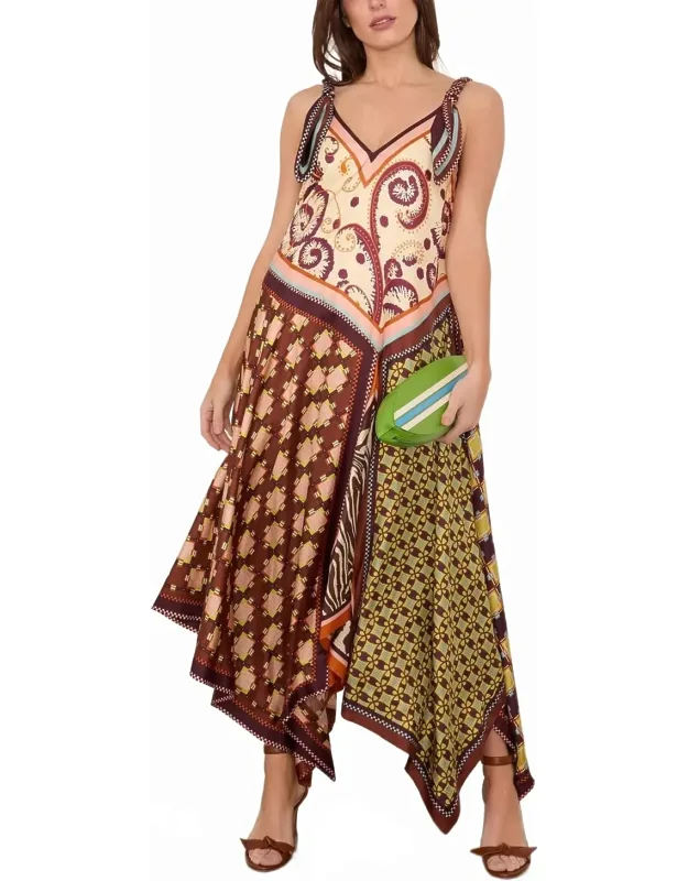 Silk Midi Dress