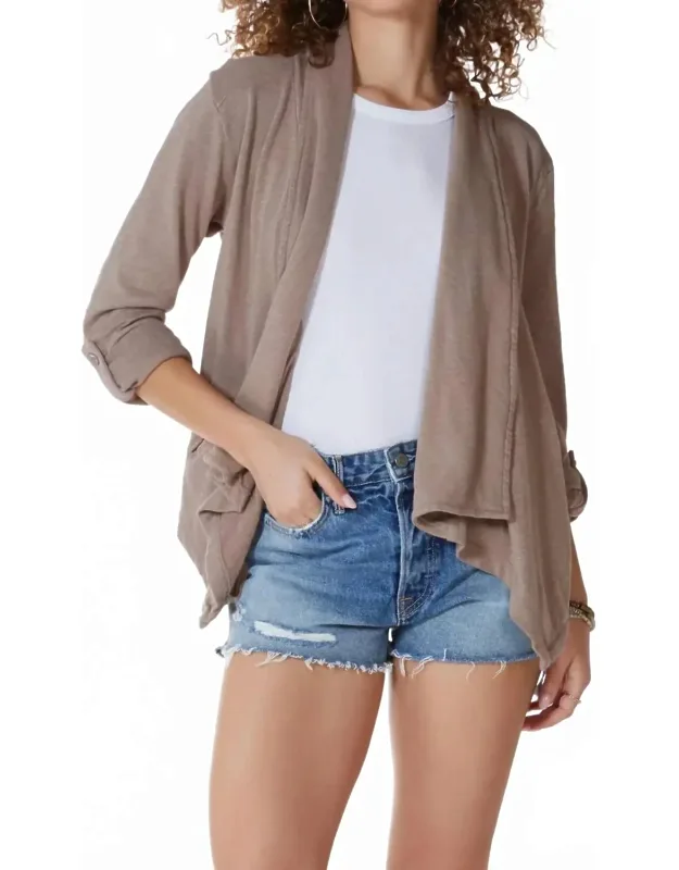 Drape Front Blazer
