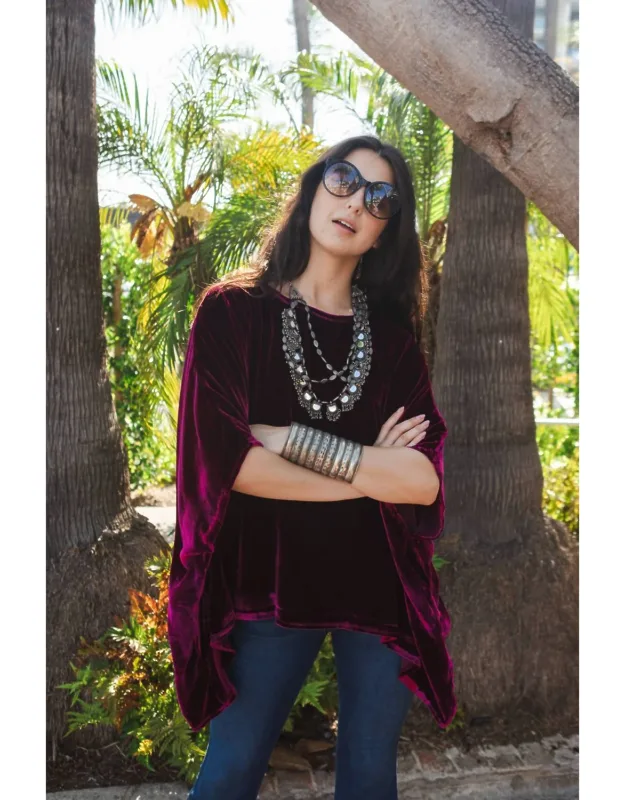 Silk Velvet Scarf Top