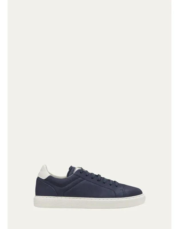 Nubuck Calfskin Low-top Sneakers