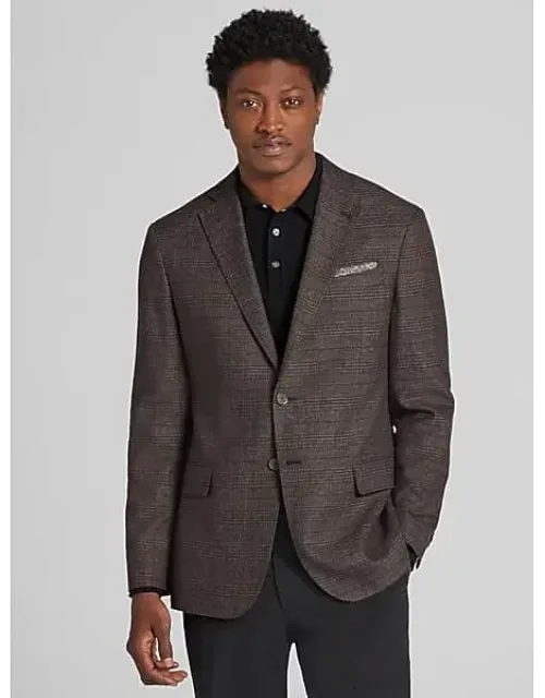 Modern Fit Plaid Sport Coat