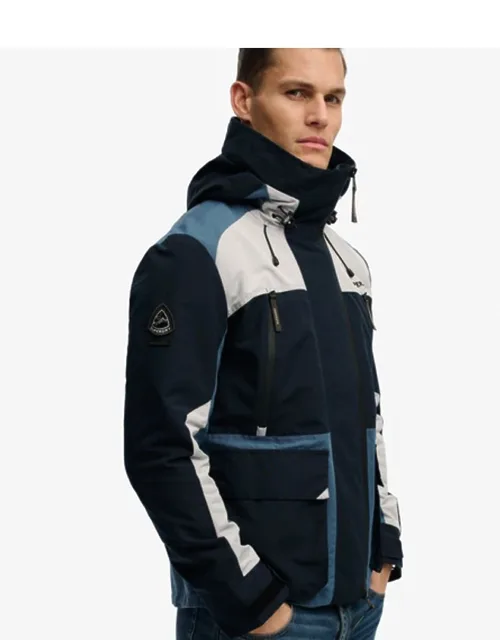 Hooded Colour Block Windbreaker Jacket