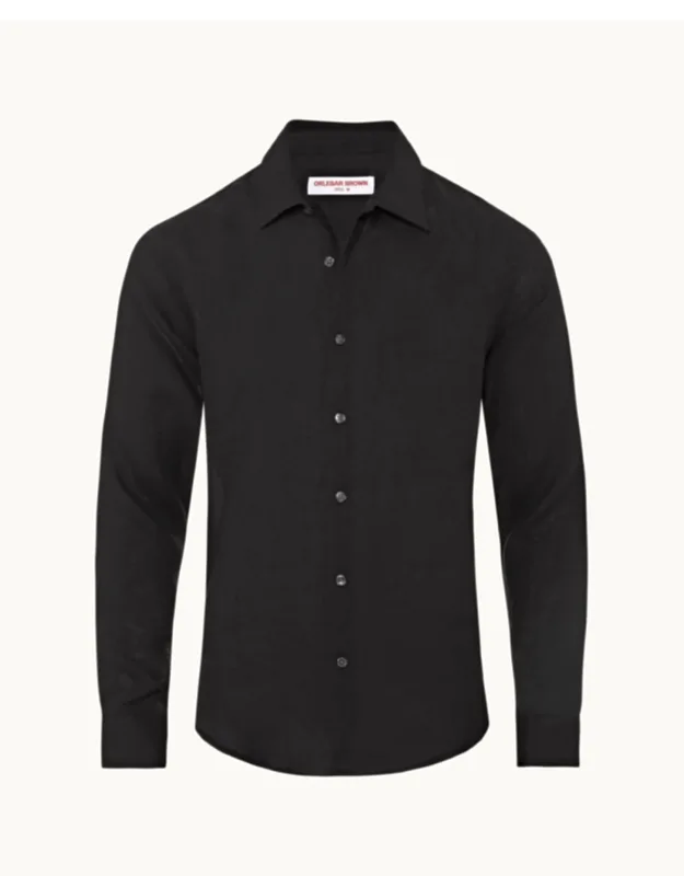Tailored Fit Classic Collar Linen Shirt