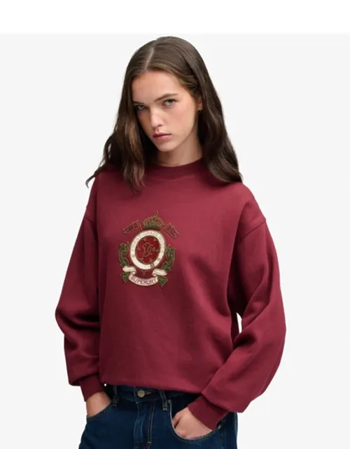 Crest Loose Crew Sweatshirt