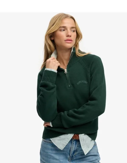 Essential Half Zip Knit Jumper