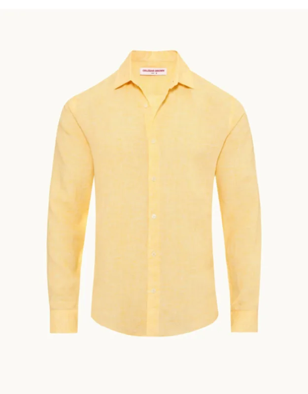 Tailored Fit Classic Collar Linen Shirt