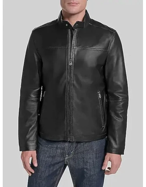 Classic Zip Front Moto Jacket