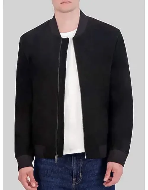 Zip Front Suede Jacket
