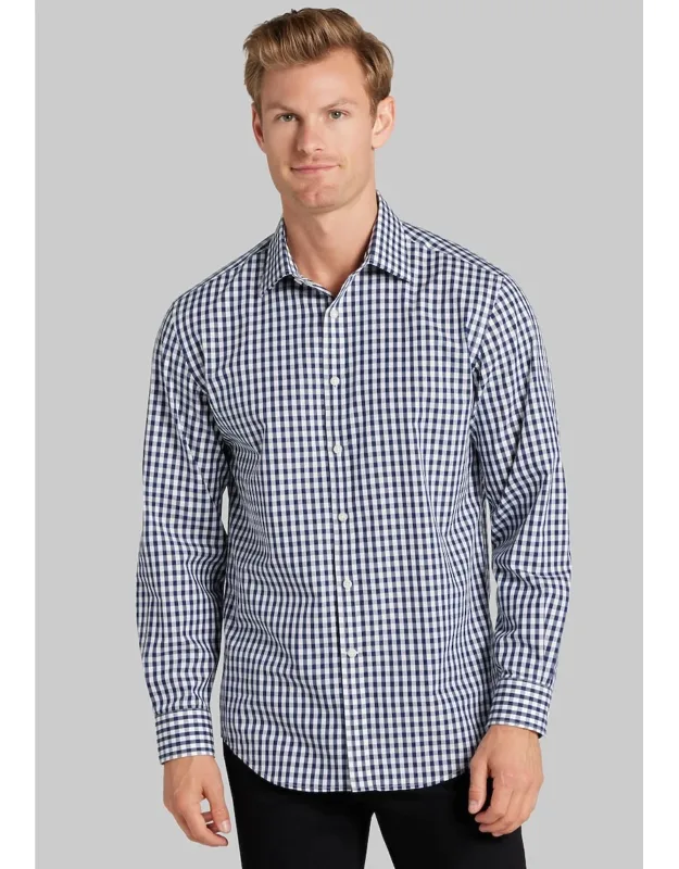 Tailored Fit Buffalo Check Button Up Shirt