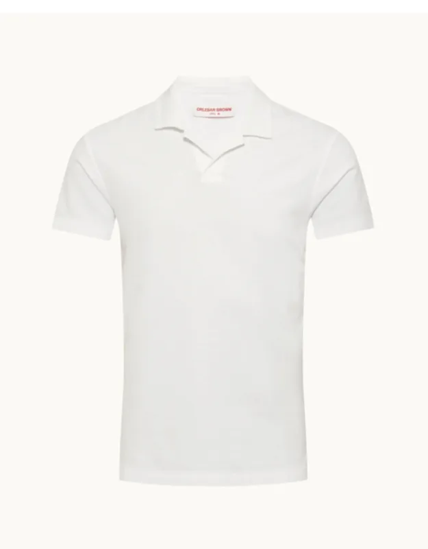 Resort Collar Cotton-modal Polo Shirt