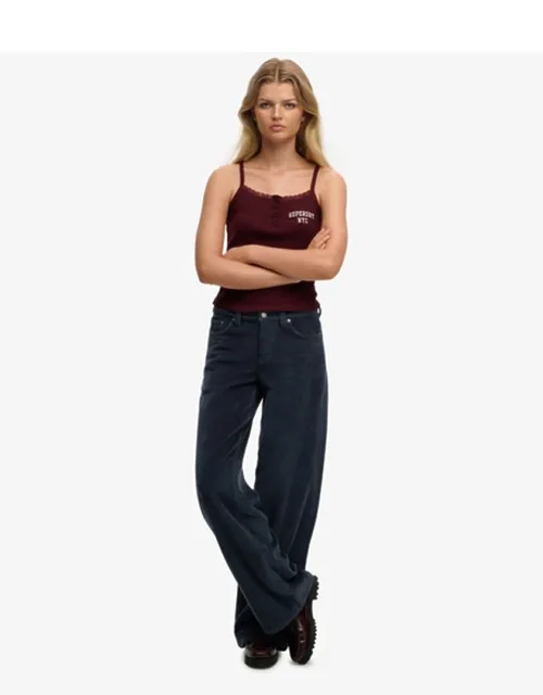 Mid Rise Baggy Jumbo Cord Pants