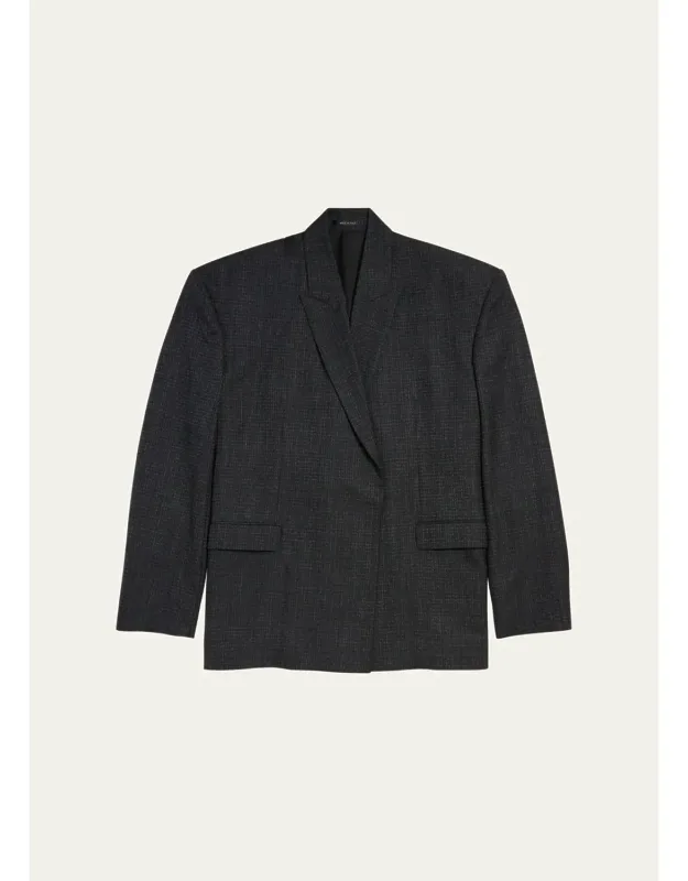 Mini-check Relaxed Sport Coat