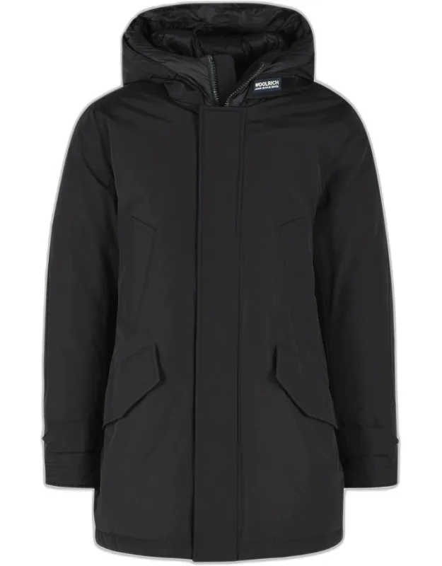Polar High Collar Cotton Blend Parka