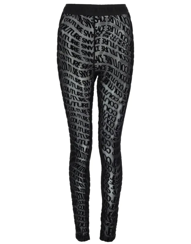 Pantalone Leggings Con Stampa Logo