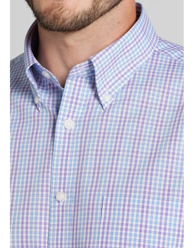 Tailored Fit Multi Check Button Up Shirt