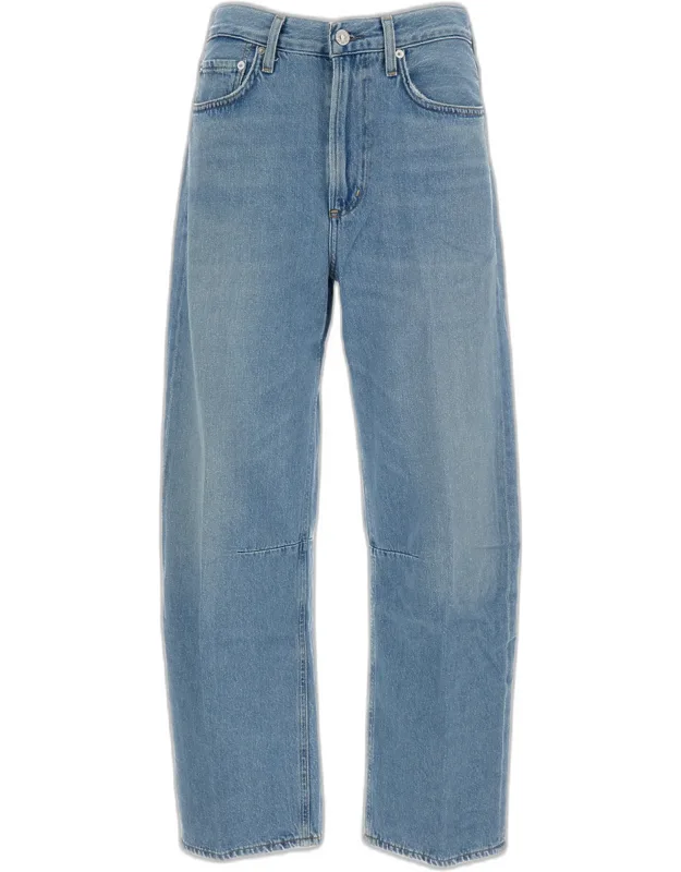 Cropped Denim Pants