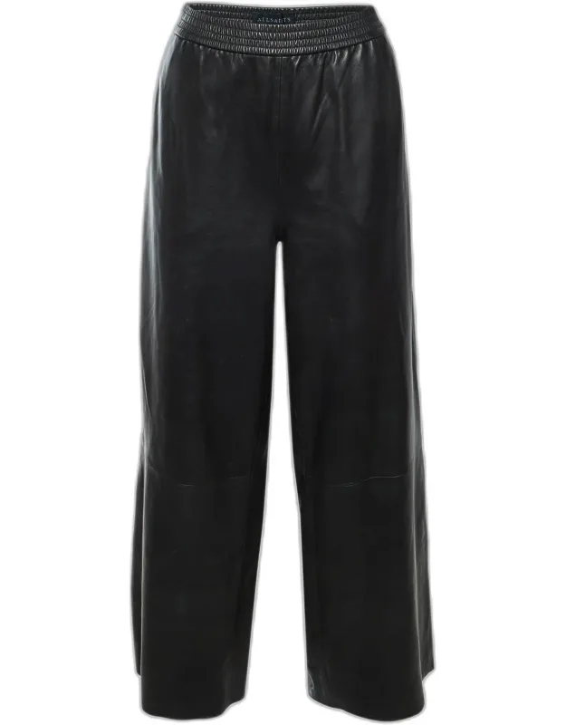 Leather Wide Leg Pants