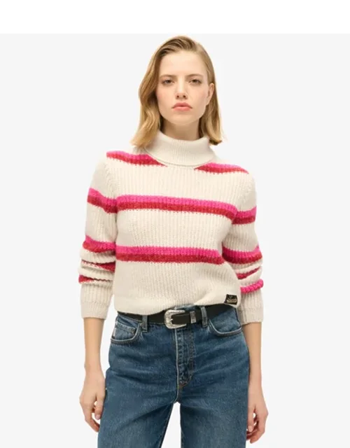 Cropped Roll Neck Jumper