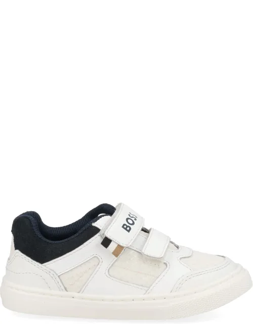 Sneakers With Logo Strap