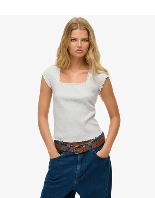 Essential Square Neck Short Sleeve T-shirt