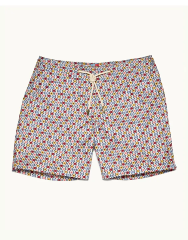 Mid-length Drawcord Swim Shorts