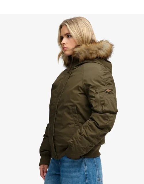 Hooded Padded Ma1 Bomber Jacket