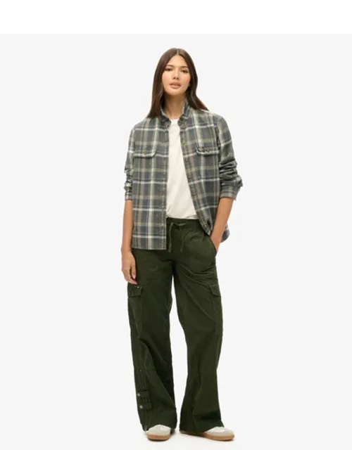 Low Rise Wide Leg Cargo Pants