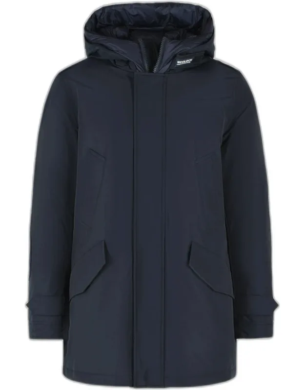 Polar High Collar Cotton Blend Parka