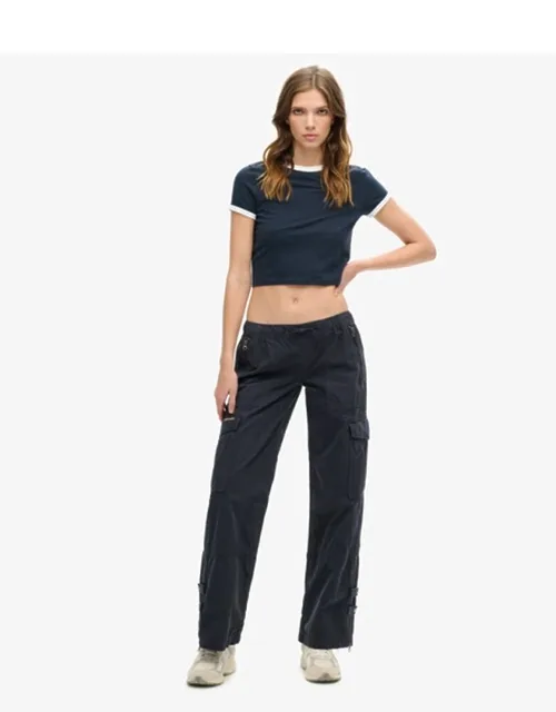 Low Rise Wide Leg Cargo Pants