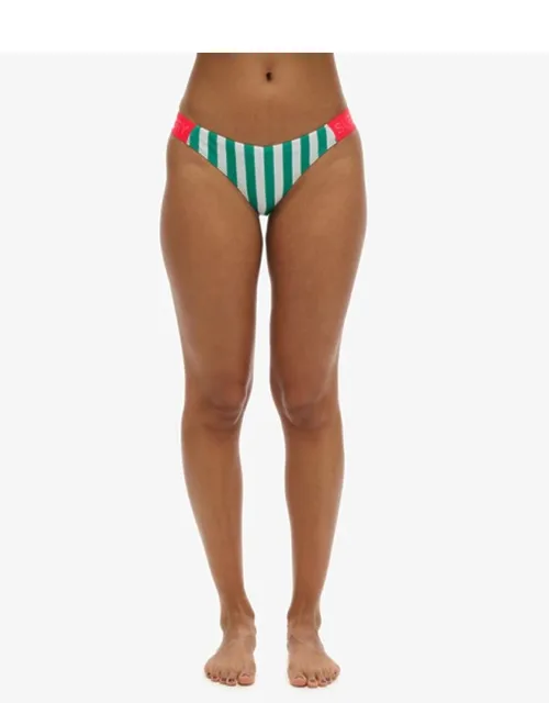 Striped Cheeky Bikini Bottoms
