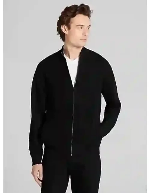 Big & Tall Slim Fit Mock Neck Zip Jacket