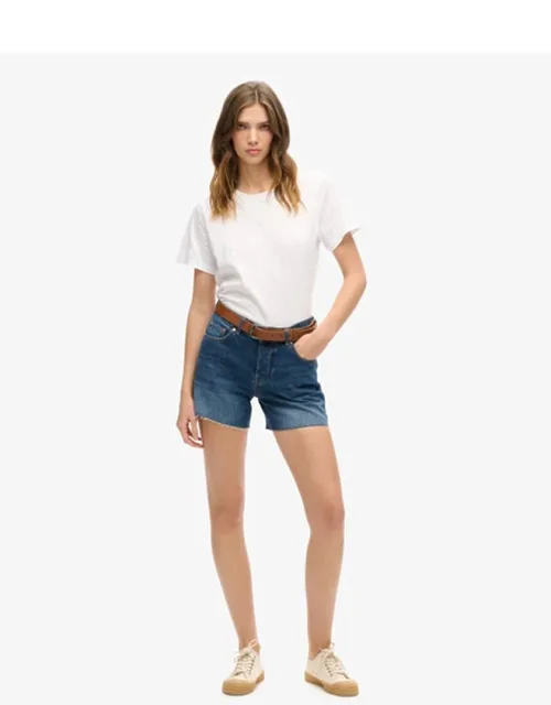 Denim Mid Length Shorts