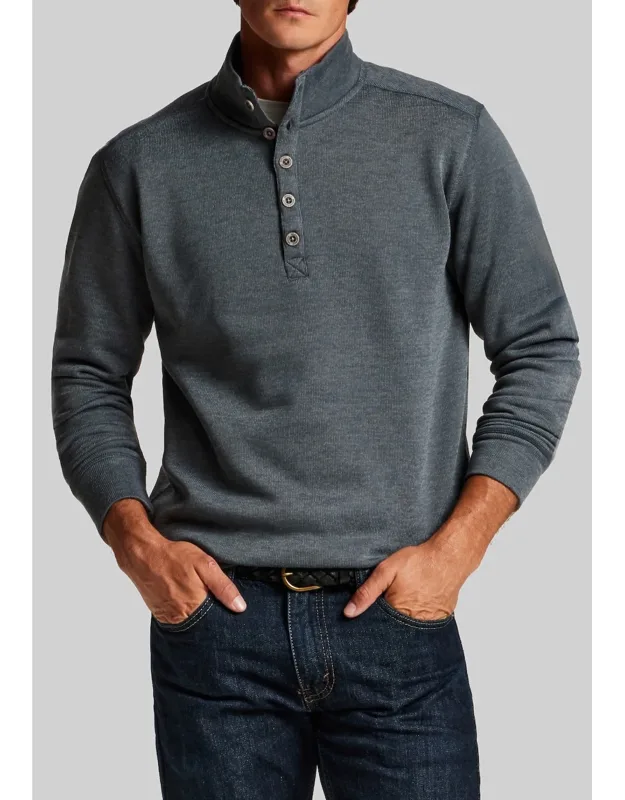 Weatherproof Vintage Sweaterfleece Quarter Zip Button Pullover