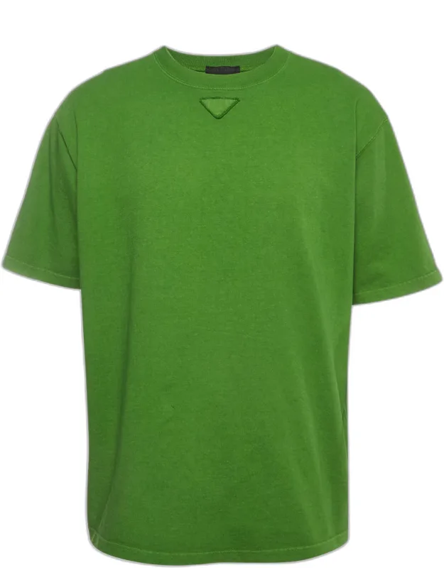Triangle Appliqué Jersey Crewneck T-shirt