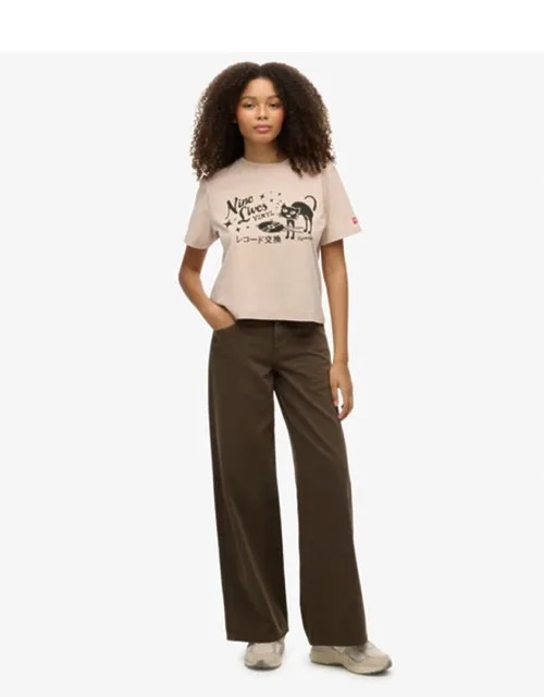 Mid Rise Baggy Pants