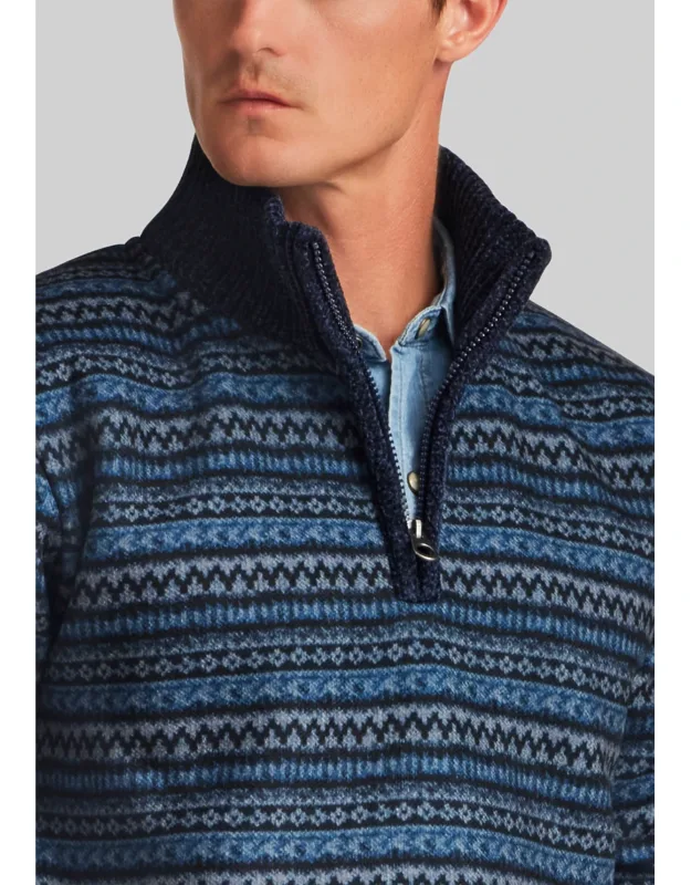 Weatherproof Vintage Traditional Fit Chenille Nordic Quarter Zip Sweater