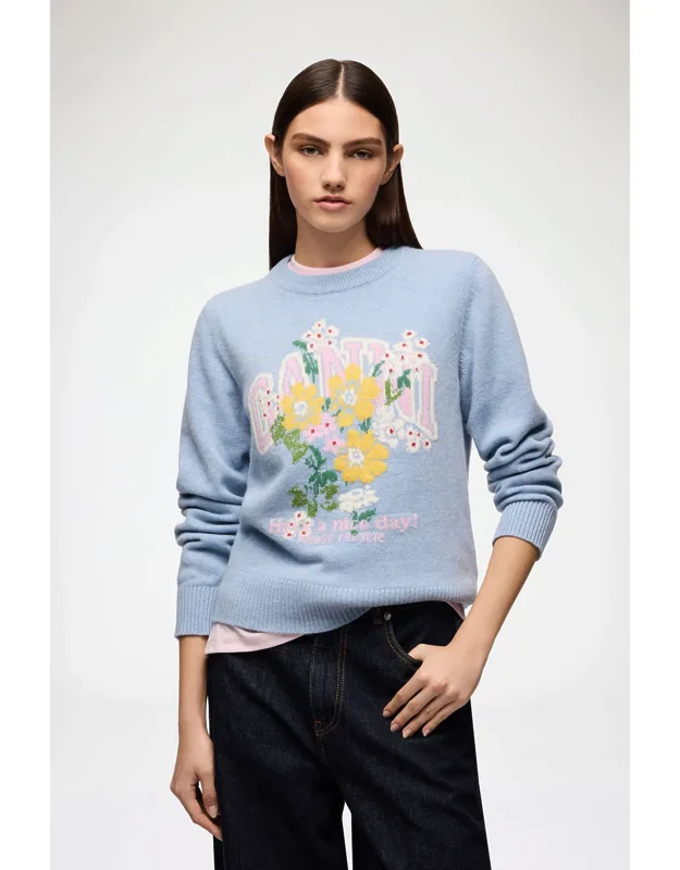 Bonnet Jumper With Flowers