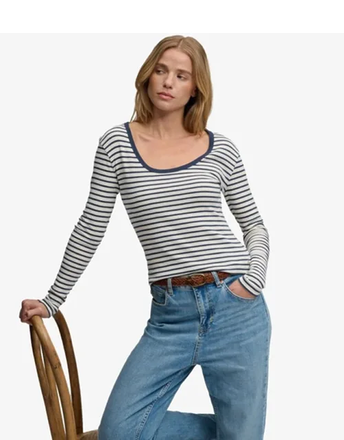 Athletic Essentials Striped Long Sleeve Top