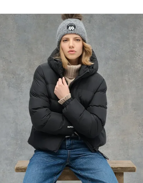 Hooded Sports Puffer Jacket
