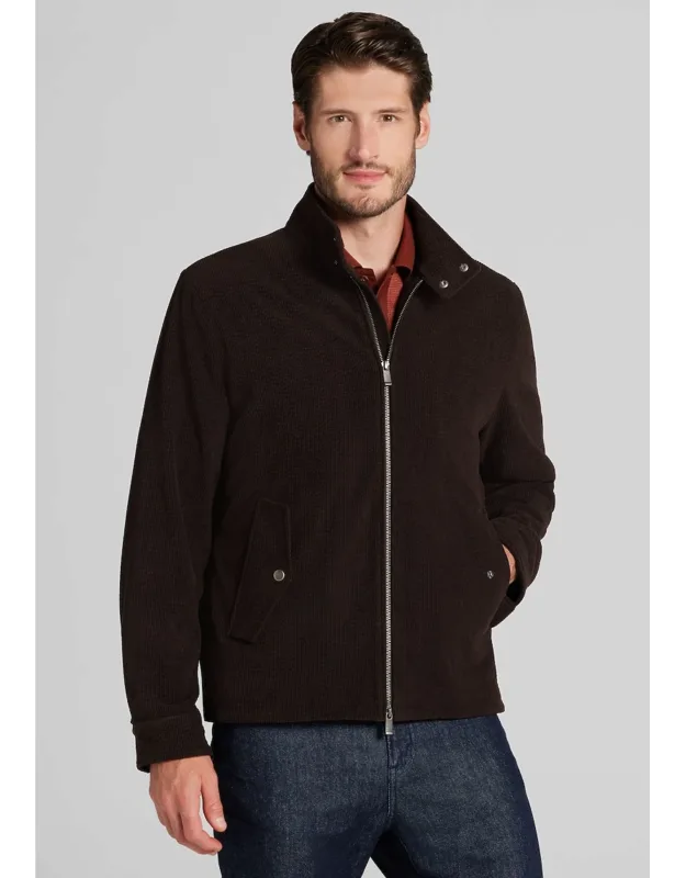 Tailored Fit Corduroy Bomber Jacket