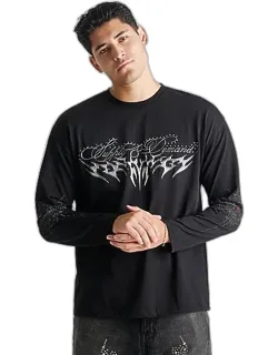 Twist Graphic Long-sleeve T-shirt