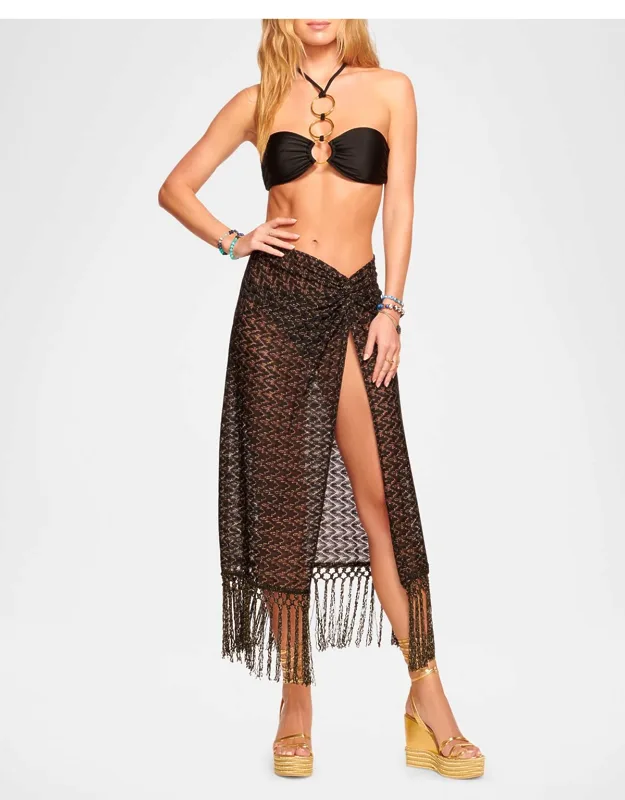 Crochet-knit Midi Skirt