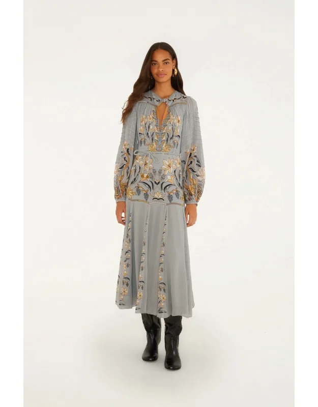 Pleated Maxi Dress