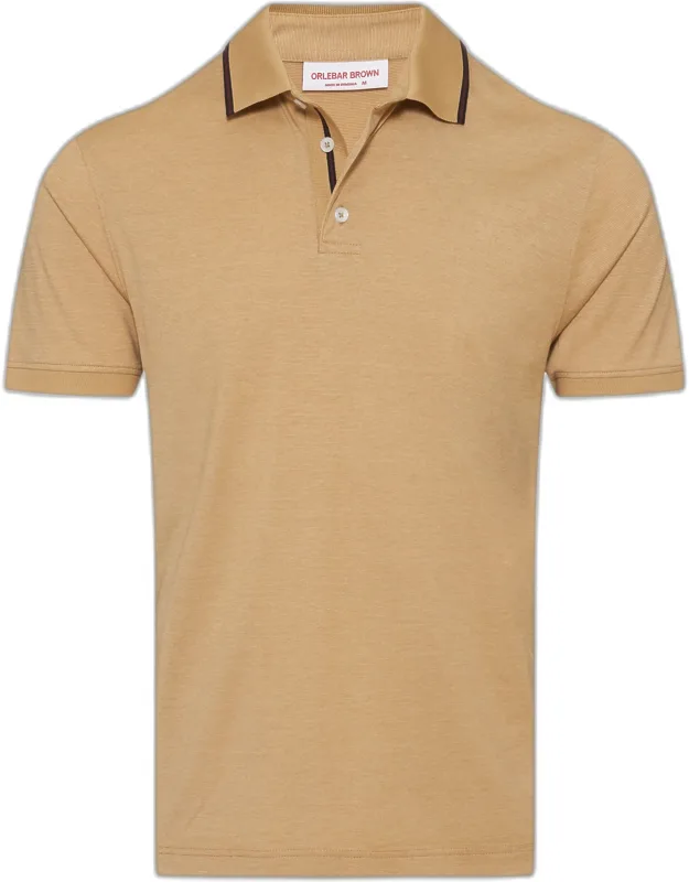 Classic Fit Stripe Tipping Collar Polo Shirt