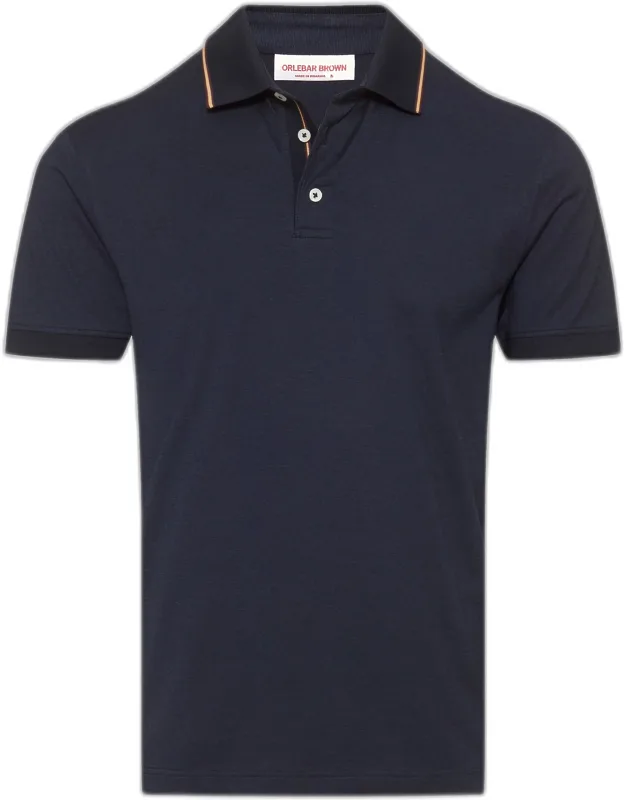 Classic Fit Stripe Tipping Collar Polo Shirt