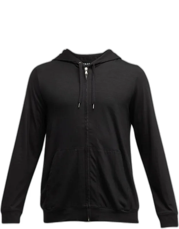 Modal Zip-front Hoodie