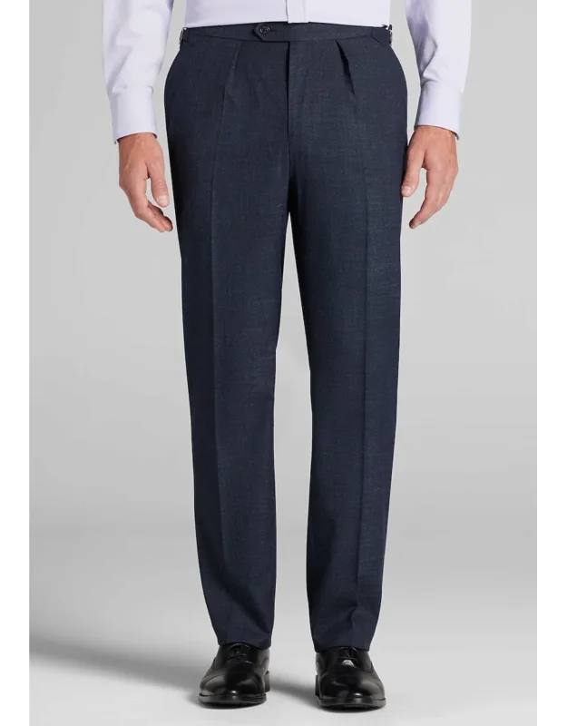 Tailored Fit Textured Dress Pants