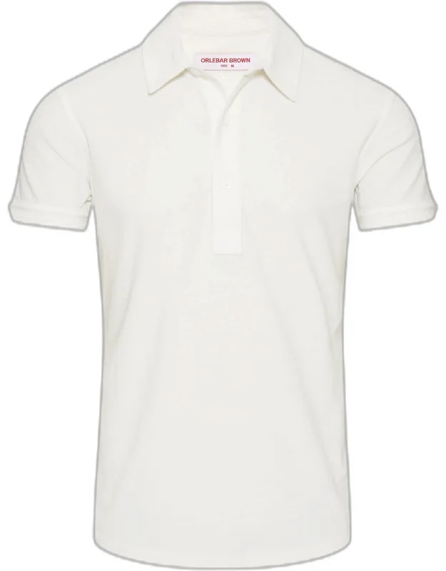 Tailored Fit Cotton Towelling Polo Shirt