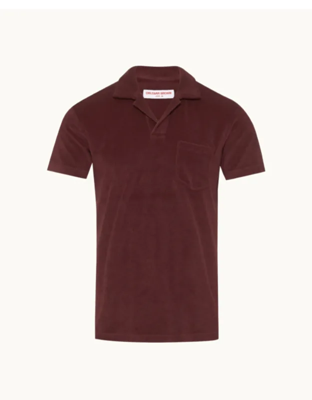 Tailored Fit Cotton Towelling Resort Polo Shirt