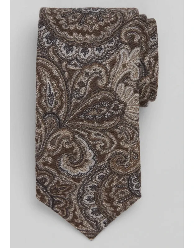 Premium Paisley Wool Tie